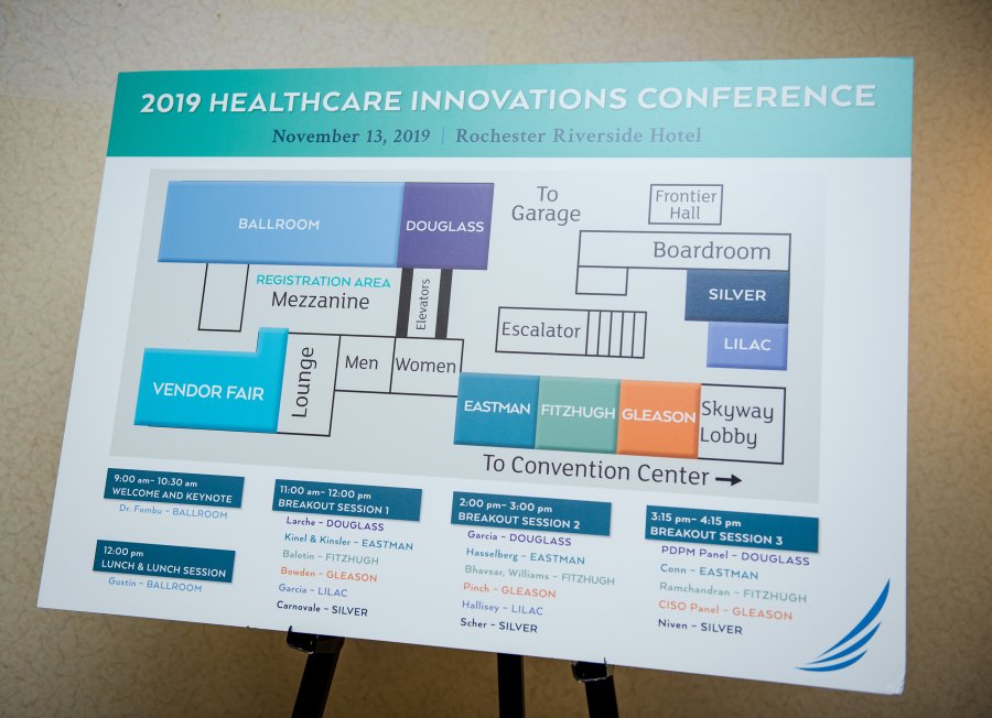 floorplan for the Pandion Optimization Alliance 2019 Healthcare Innovations Conference