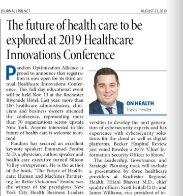 The Future of Healthcare to be Explored at 2019 Healthcare Innovations Conference - Rochester Business Journal Article