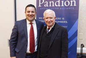 two attendees at the 2017 Pandion Healthcare Innovations Conference