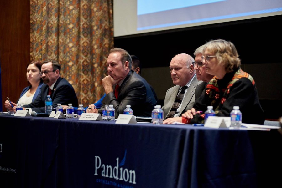 participants at the Pandion Optimization Alliance 2018 Rochester Candidates Forum