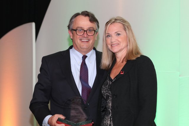 Hugh Thomas and Sue Ellen Wagner, HANYS’ Vice President, Community Health and Executive Director, Healthcare Trustees of New York State