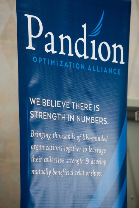 Pandion banner at the Pandion Optimization Alliance 2019 Healthcare Innovations Conference